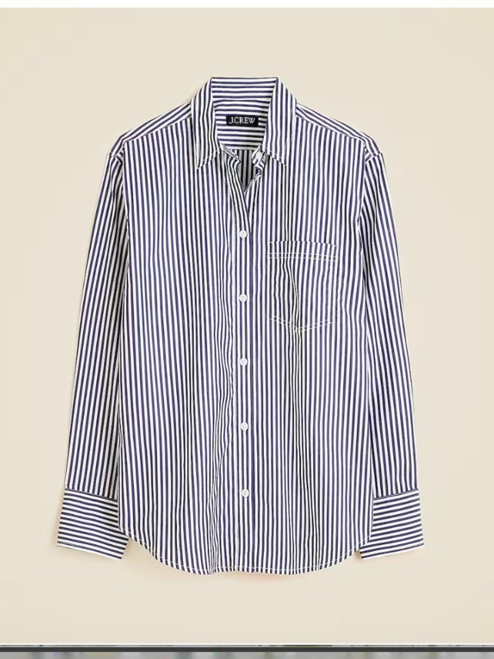 J. Crew Garçon Classic Shirt in  Oganic Cotton, Lilac/ White Striped, size 14